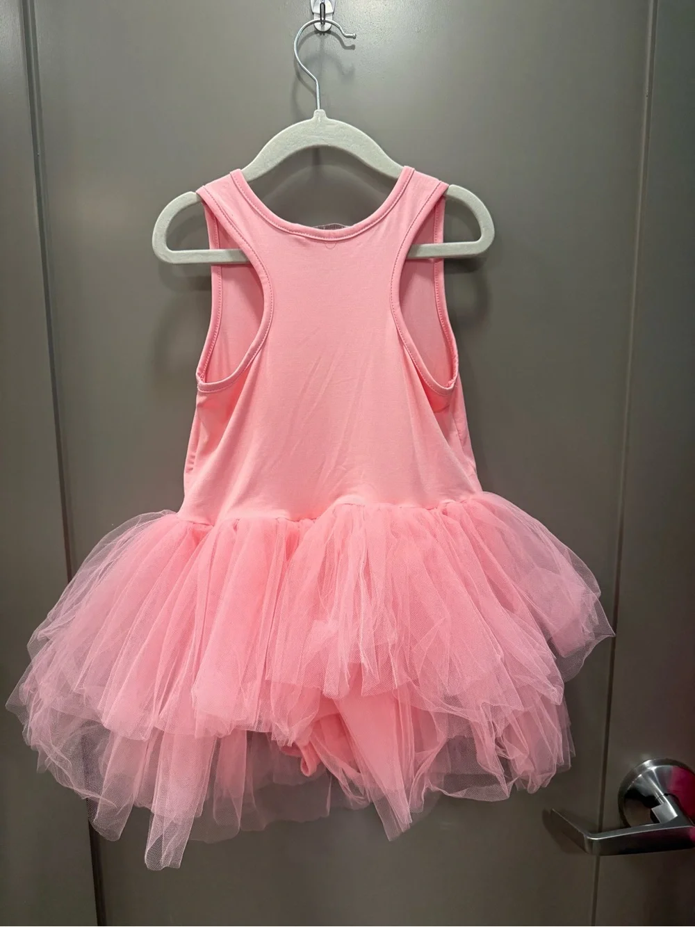 loveplum Pink Tulle Tank Dress for Kids - Picture 3 of 7
